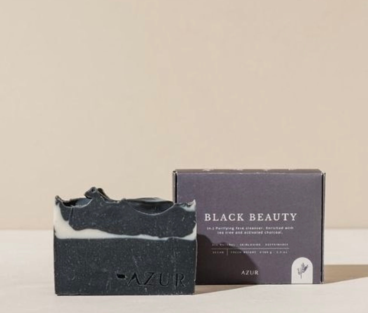 Black Beauty - Savon visage Azur